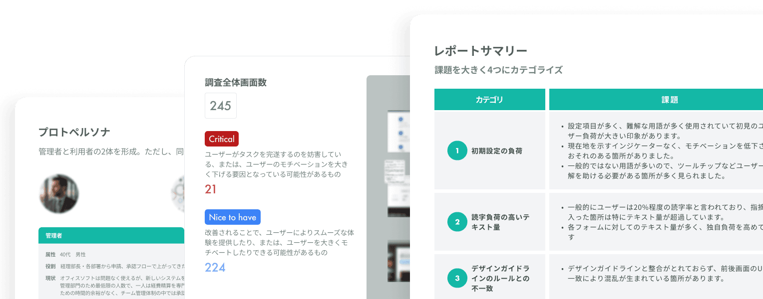 UX改善戦略レポート納品